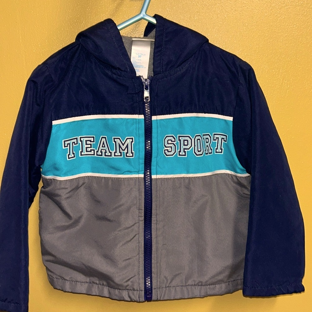 Kidgets Boys 3T “Team Sports” Zip Up Jacket